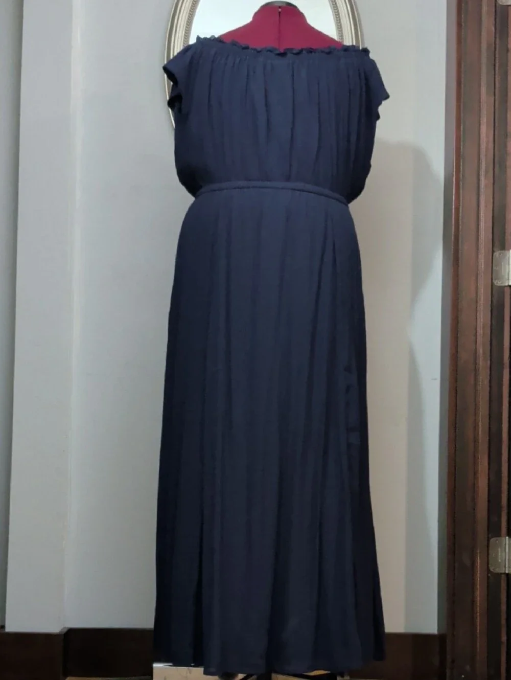 torrid Navy Maxi Dress with Tie Waist